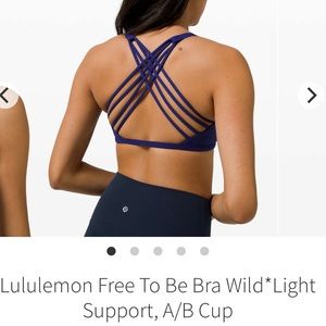Lululemon Free To Be Bra Wild*Light Support, A/B Cup